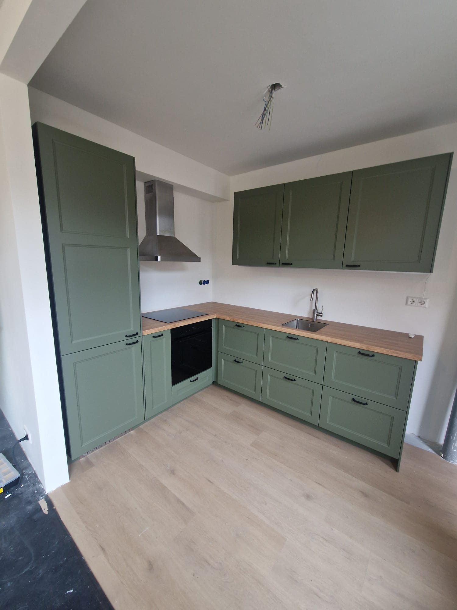Groene IKEA-keuken geplaatst in Groningen